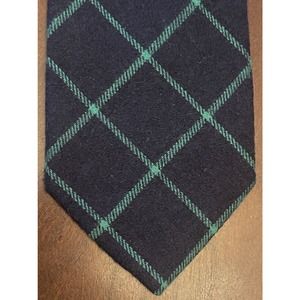 Gentleman Collective Blue Green Cotton Blend Men’s Neck Tie Made In China